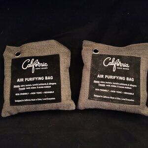 CALIFORNIA BAMBOO CHARCOAL AIR PURIFYING BAGS - LOT OF 2